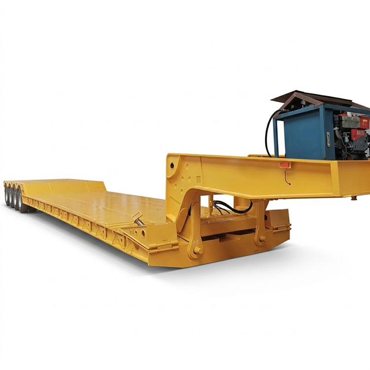 4 akslet 60 tonn svanehals Lowboy-tilhengere