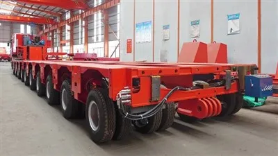 Modultilhenger 5 linjer 24 meter dekk med svanehals